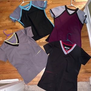 Set of 4 Grey’s Anatomy Scrub Tops